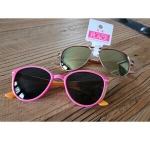 2 pairs of girls sunglasses, new, size 3+